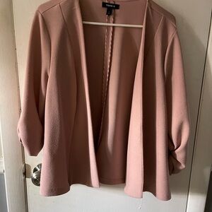 Torrid Light Crepe Ruched Sleeve Blazer